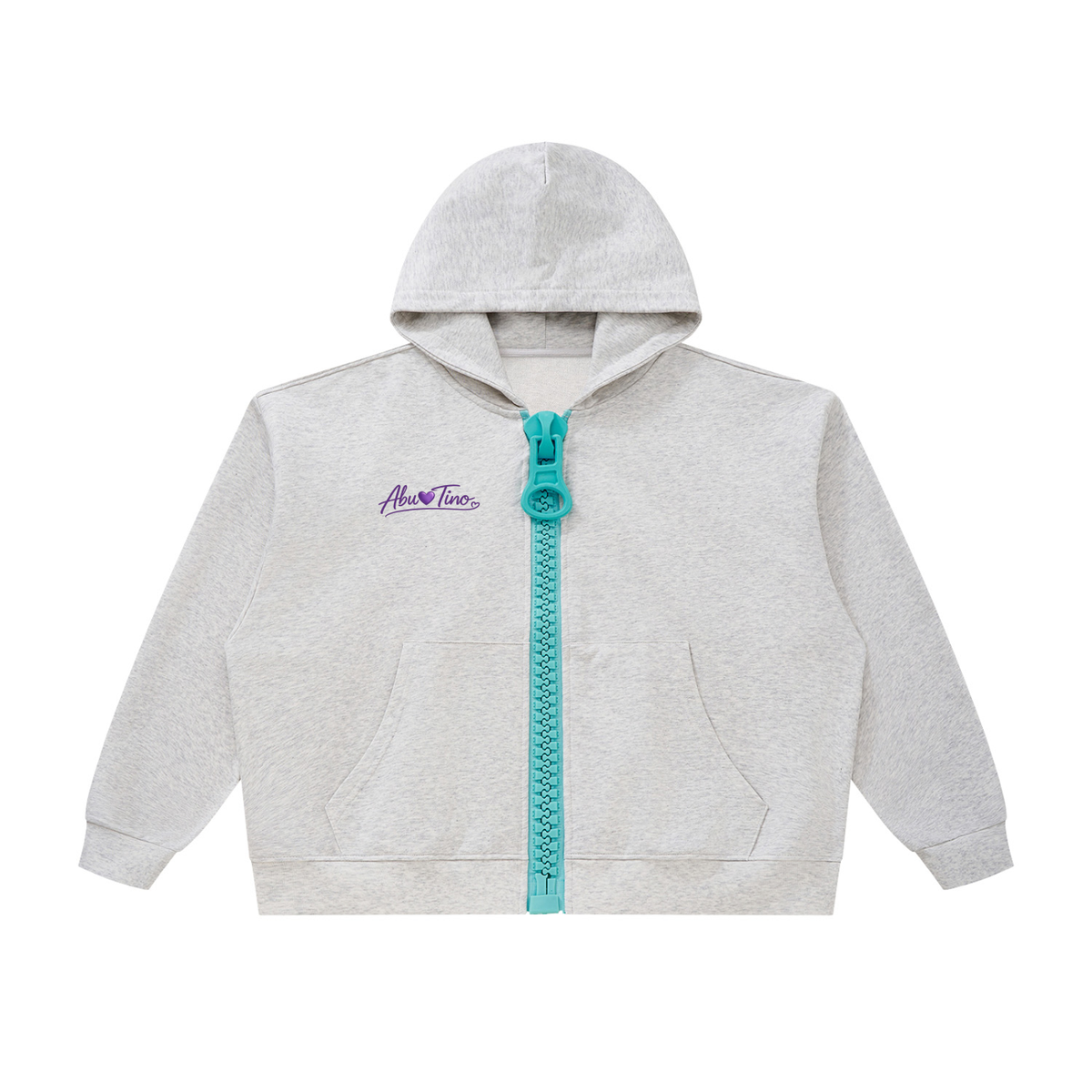 Oversized Chunky-Zip Boxy Hoodie