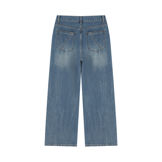 Women’s Vintage Wash Wide Leg Jeans