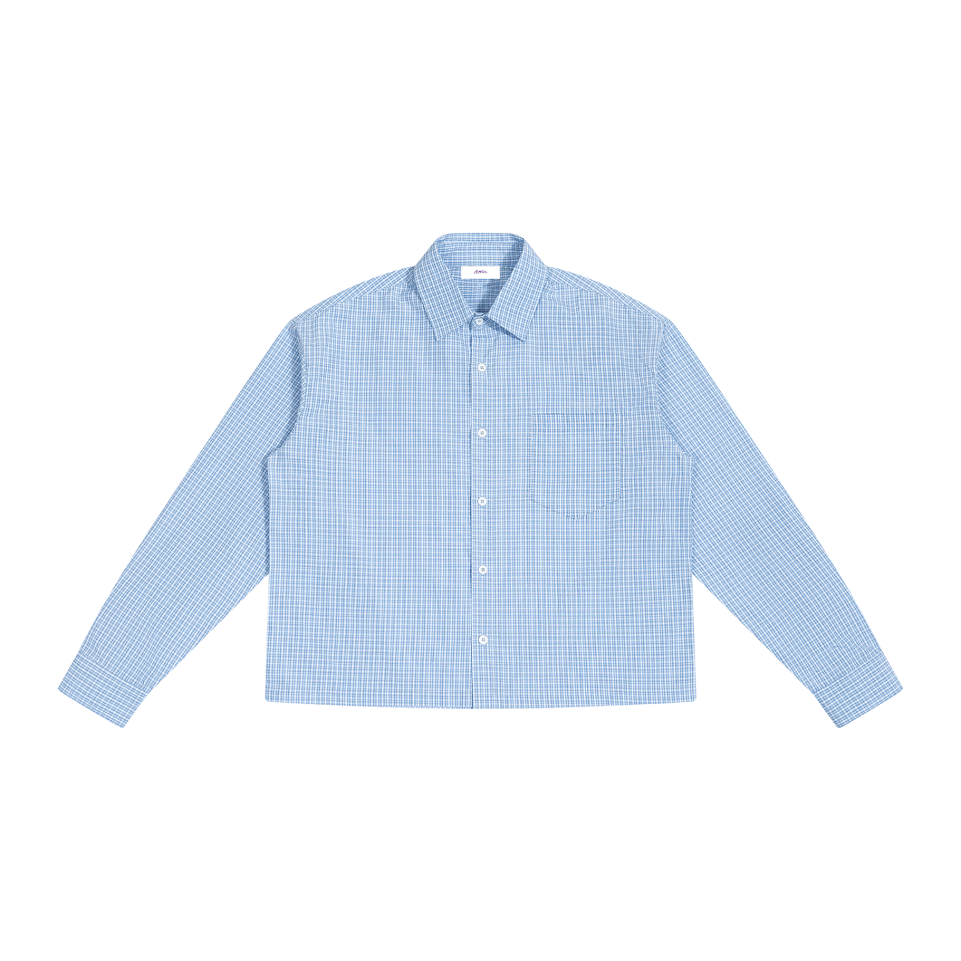 Boxy Plaid Long Sleeve Shirt