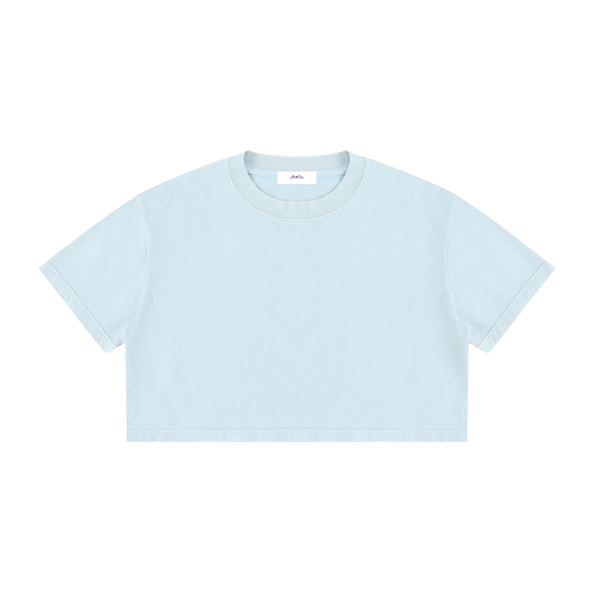 Women's Mineral Wash Cotton Crop T-Shirt