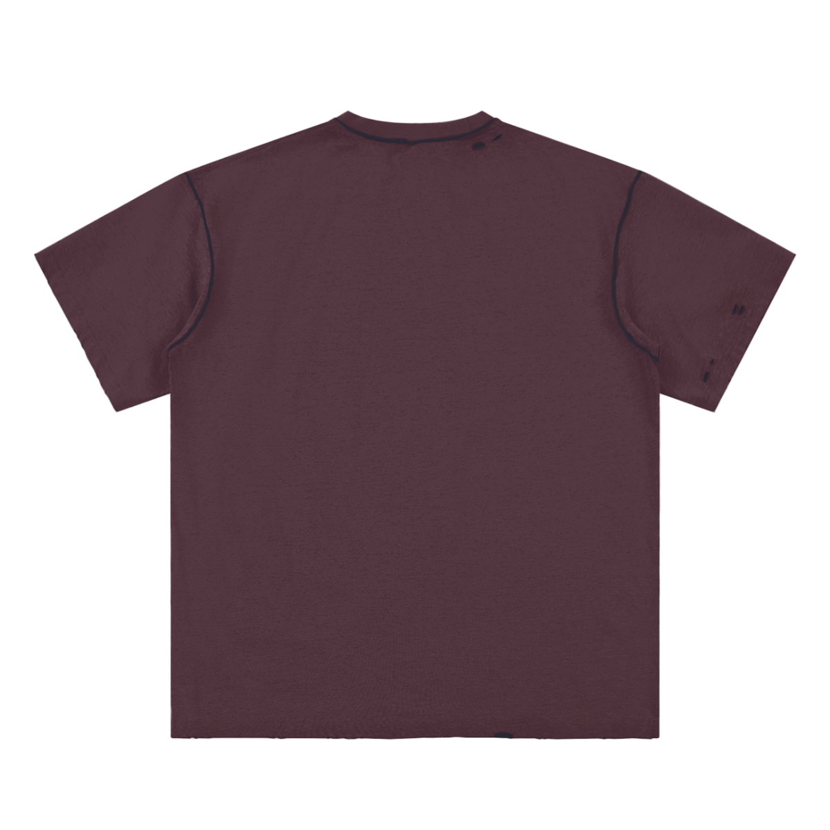 Hand-frayed Reversible T-shirt
