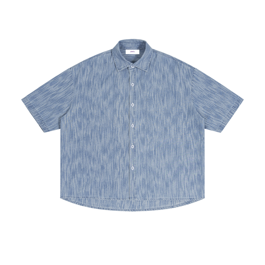 Boxy Vintage Wash Denim Shirt