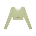 Women's Cropped Long Sleeve Yoga T-Shirt