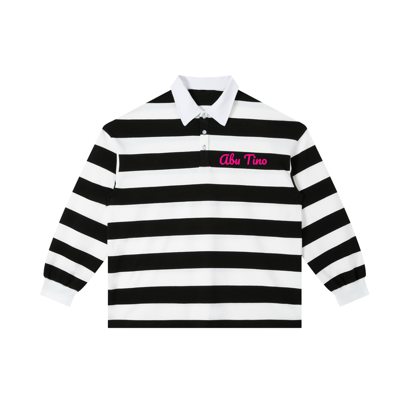 AbuTino Block Stripe Polo Shirt