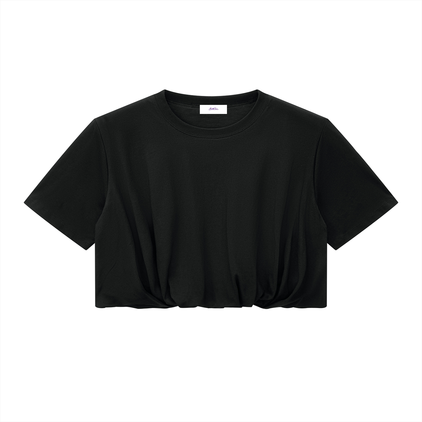 Women’s Crop Bubble Hem T-Shirt