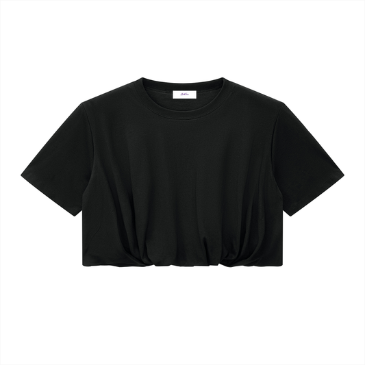 Women’s Crop Bubble Hem T-Shirt