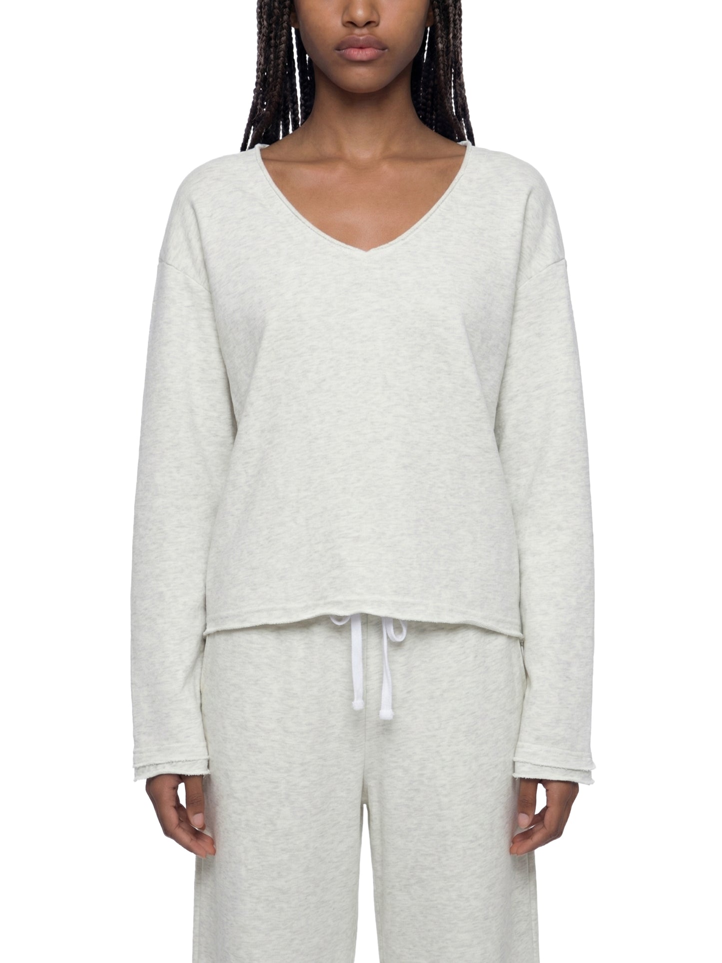Women's Raw Hem Long Sleeve T-Shirt