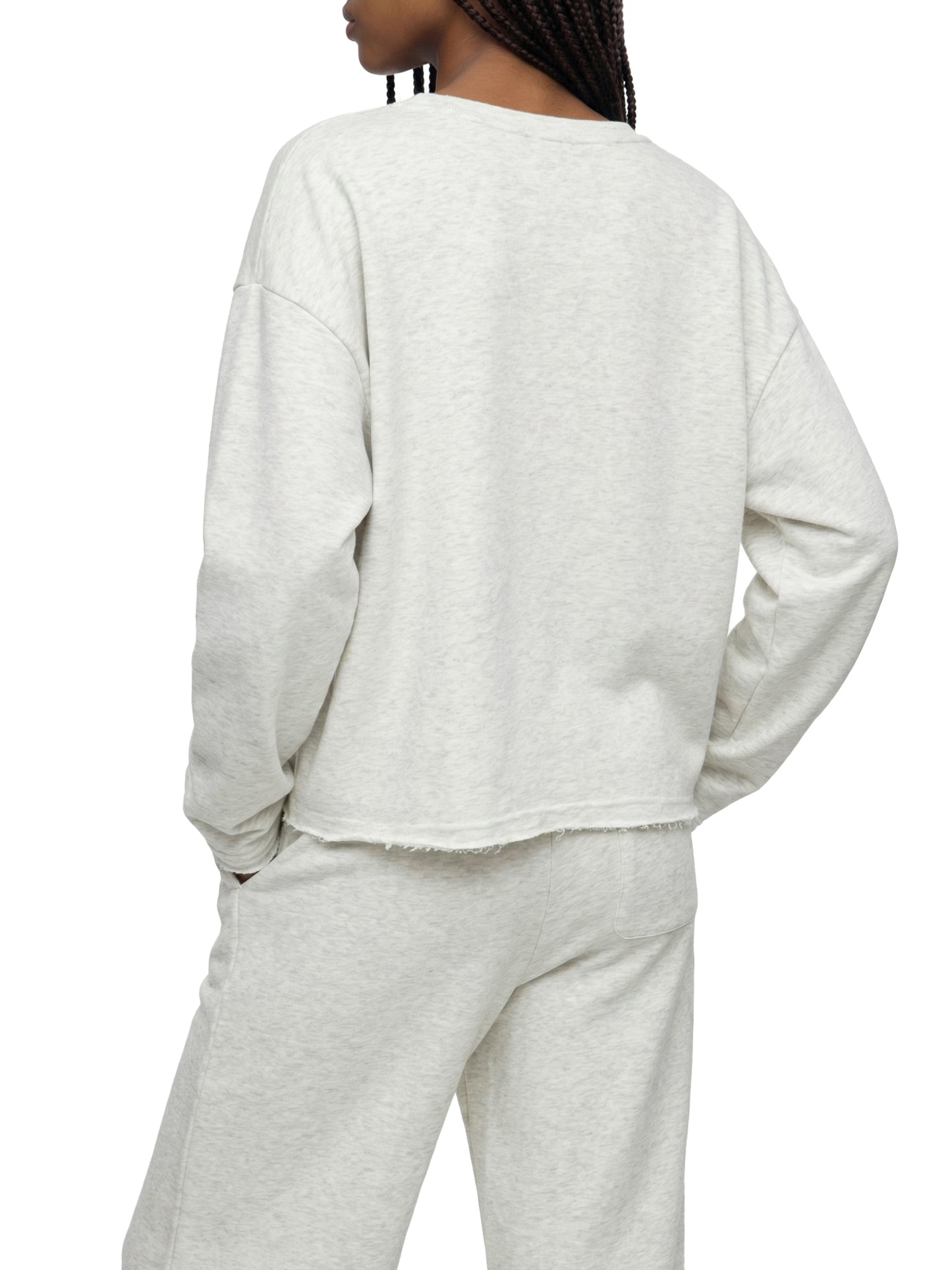 Women's Raw Hem Long Sleeve T-Shirt