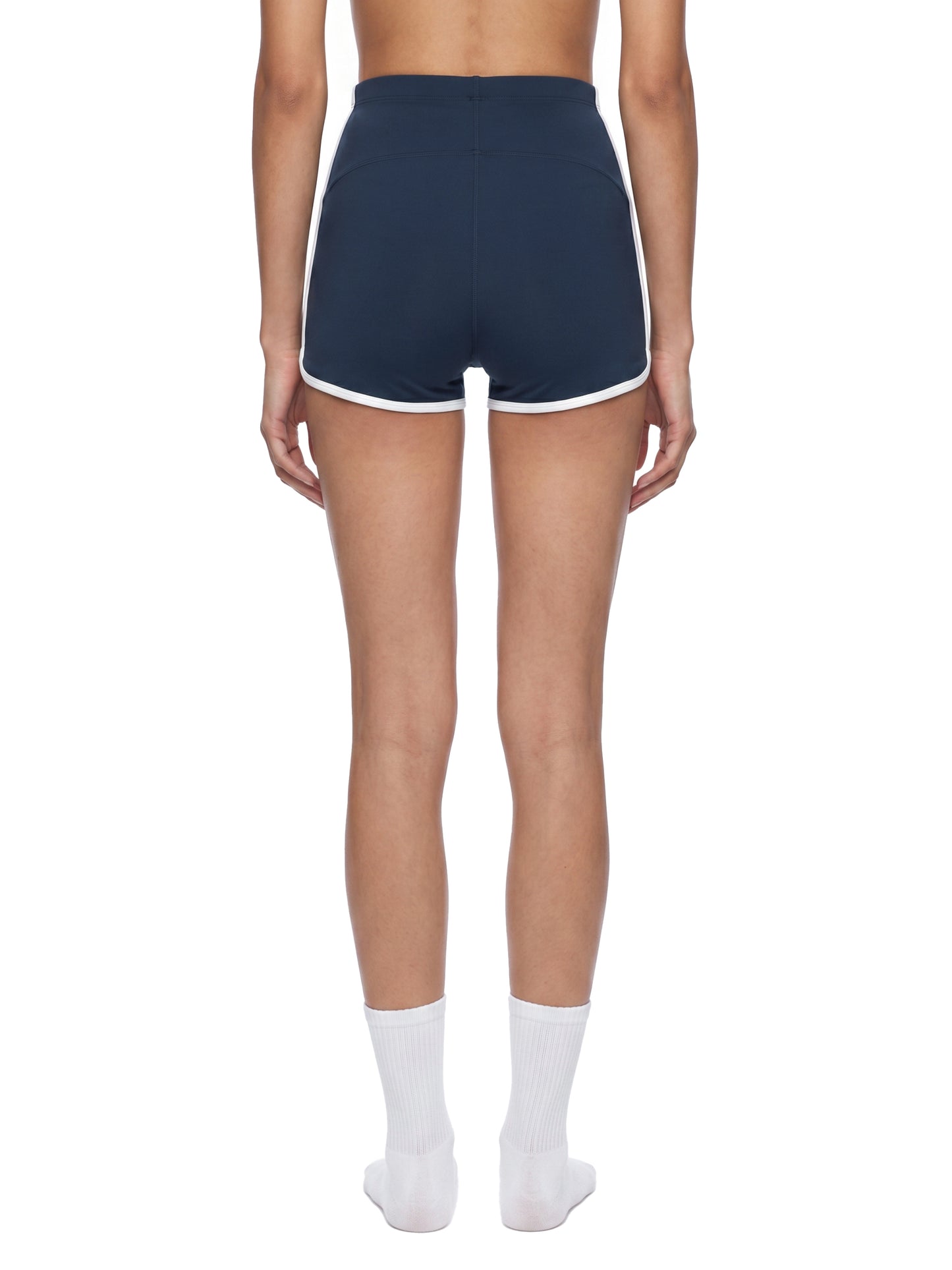 Women's High Rise Color Block Yoga Shorts