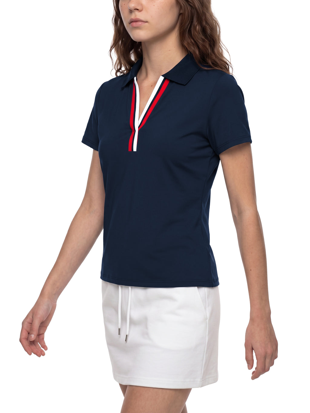 Women’s Color Block Polo Shirt