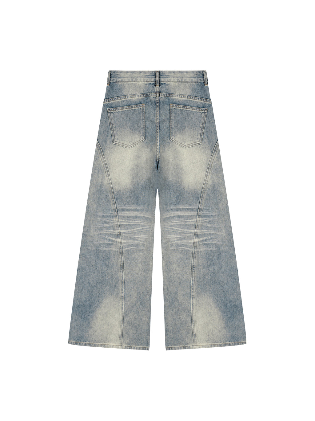 Women’s Vintage Wash Wide Leg Denim Jeans
