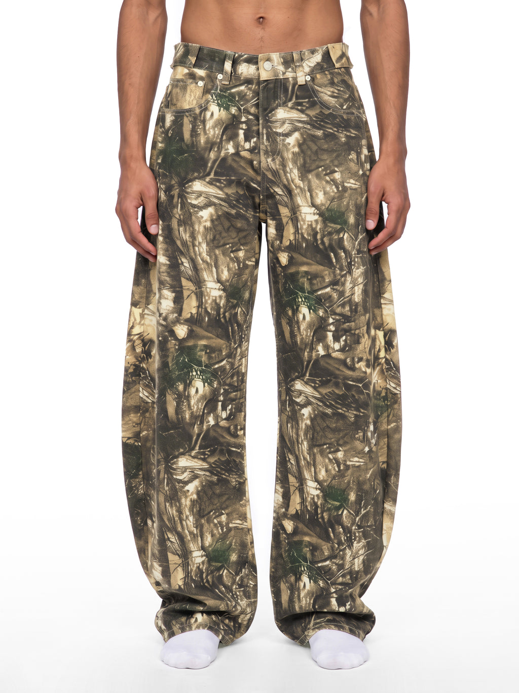 Men's Tree Camo Barrel Leg Pants