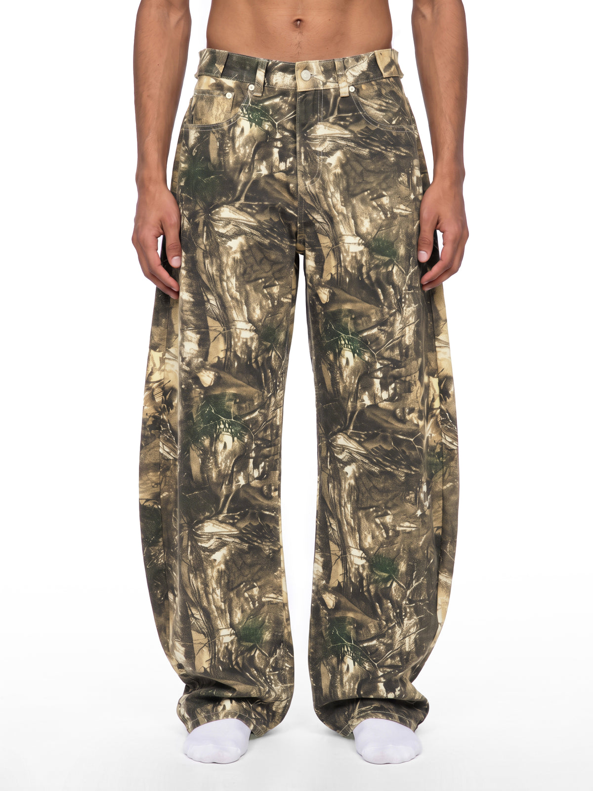 Men's Tree Camo Barrel Leg Pants